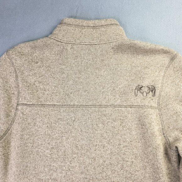 KUIU Base Camp High Loft Sweater Fleece Pullover Mens M Brown Half Zip Outdoor - Picture 12 of 12